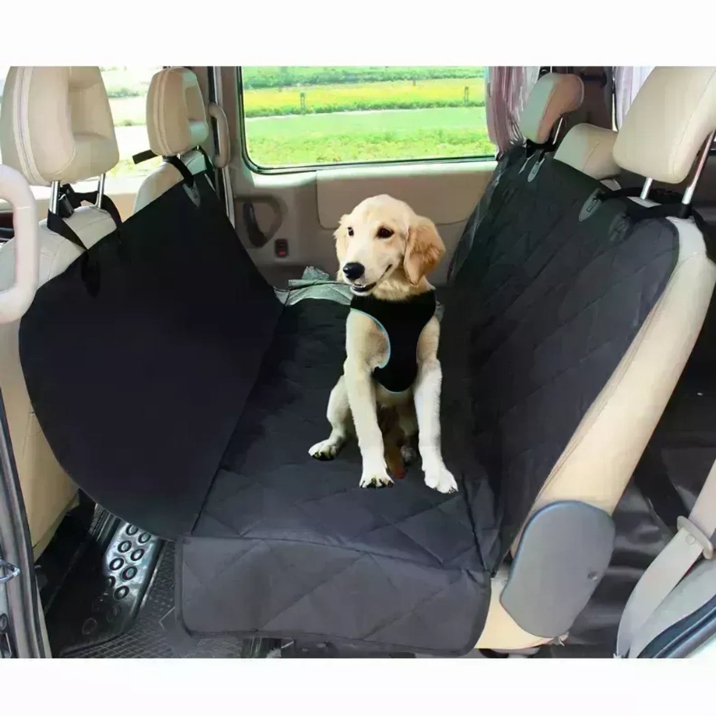 Dog Car Seat Cover for Pets, Dog Car Travel Car Seat Protector for Cars, Trucks, SUV, Black