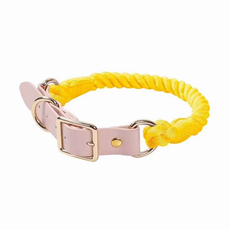 Luxe Royal Leather Rope Collar