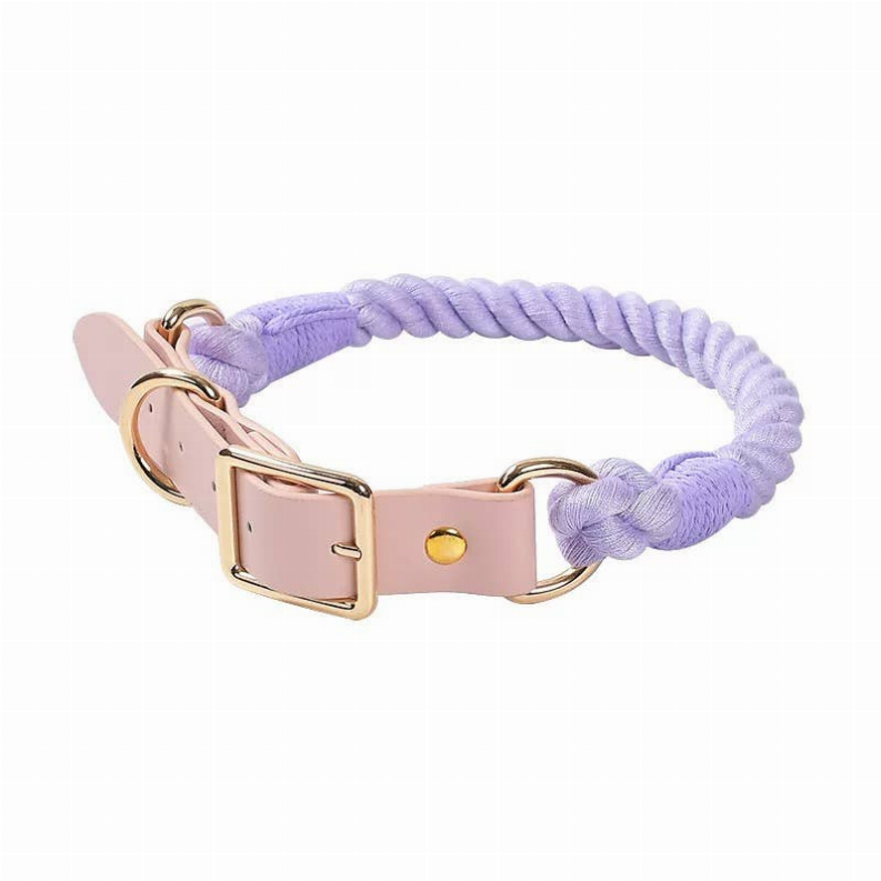 Luxe Royal Leather Rope Collar