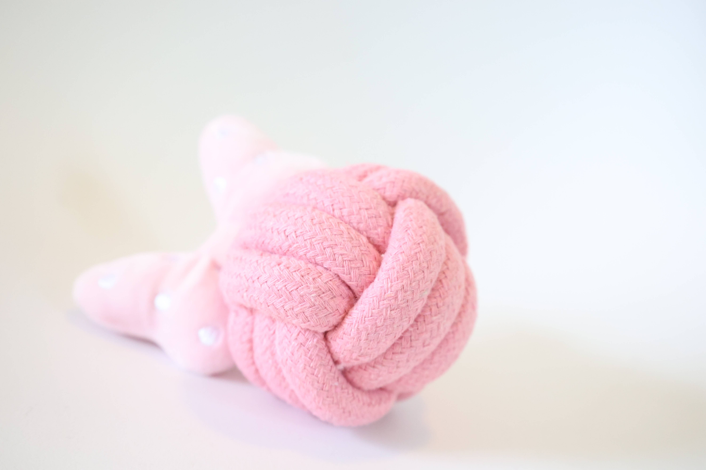 Kawaii Bowknot Rope Ball | Handmade Rope Toy| Eco-Friendly