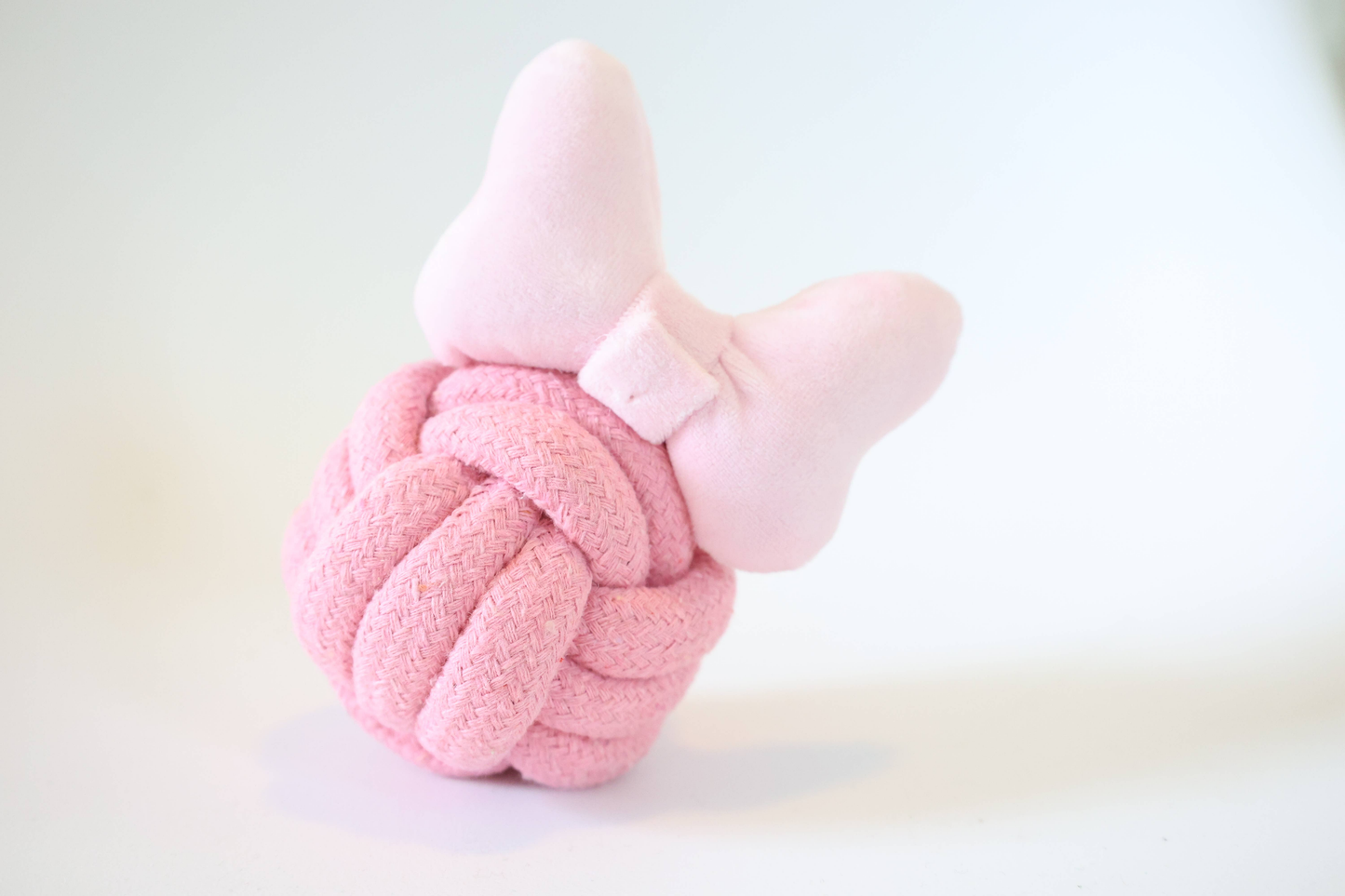 Kawaii Bowknot Rope Ball | Handmade Rope Toy| Eco-Friendly