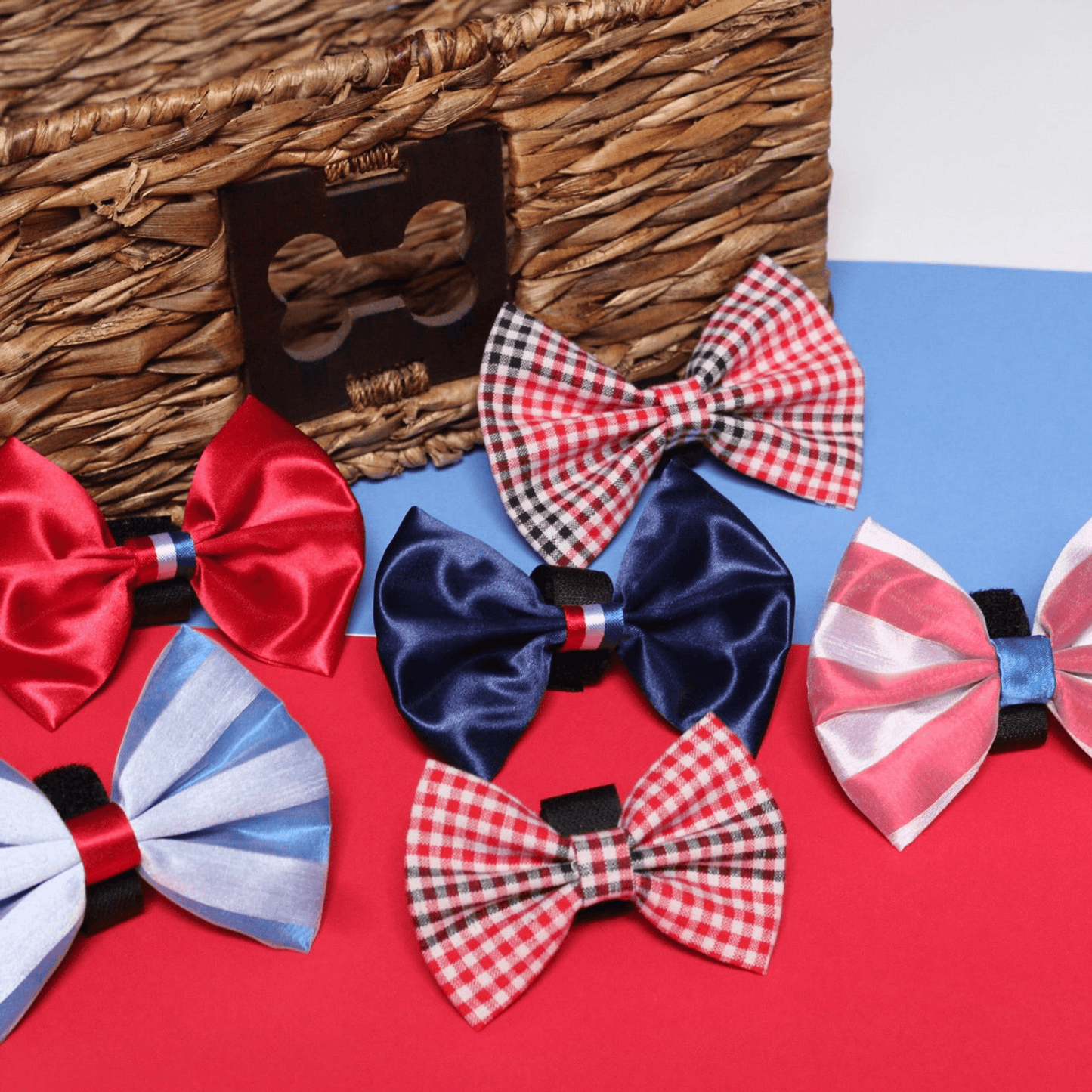 4th of July Bow Budget Bundle|Pets Ribbons - My Best Pet Life, LLC