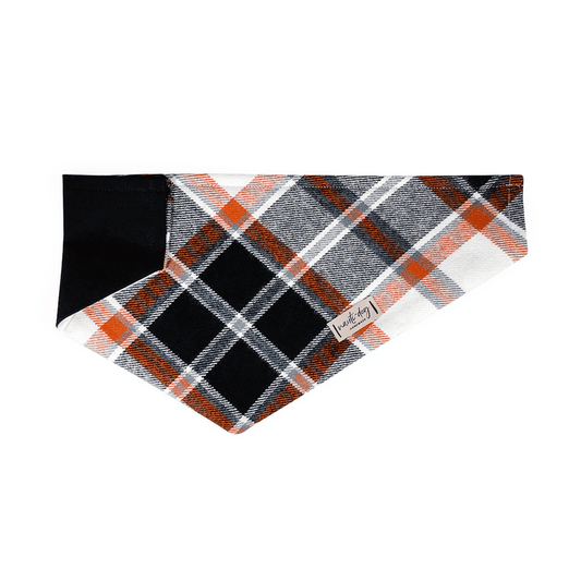 Autumn Plaid Shirting Flannel Over-the-collar Bandana - My Best Pet Life, LLC