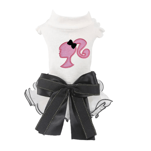 Barbie Silhouette Ruffle Dog Dress - My Best Pet Life, LLC