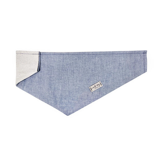 Chambray Classic Oxford Over-the-collar Dog Bandana - My Best Pet Life, LLC