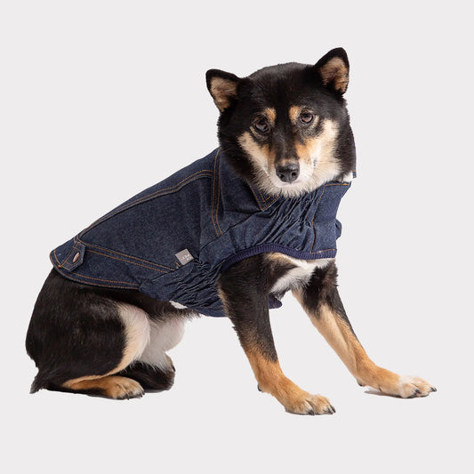 GF Pet Elasto-Fit Denim Dog Jacket - My Best Pet Life, LLC