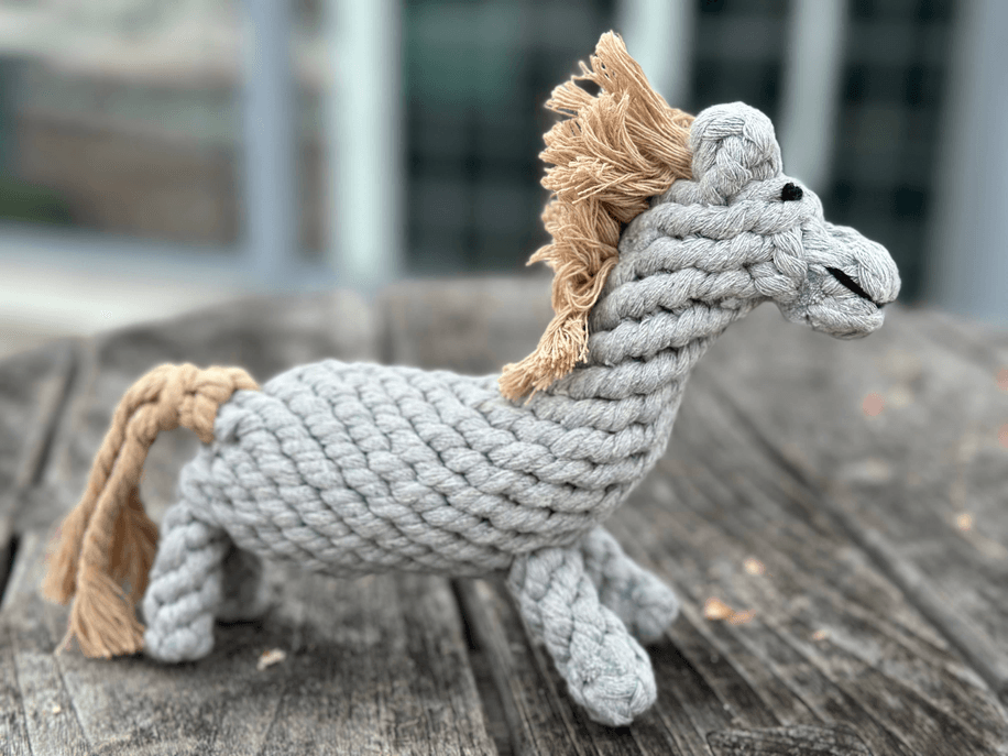 Handmade Sustainable Horse Rope Toys, Dog Chew Rope Toys (Co - My Best Pet Life, LLC