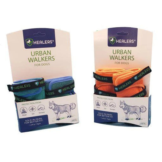 Healers Urban Walkers III Dog Booties - One Pair - Teal - Extra Large - My Best Pet Life, LLC