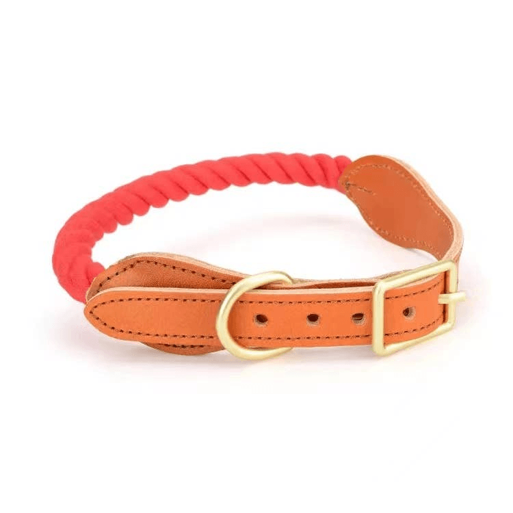 Luxe Royal Leather Rope Collar - My Best Pet Life, LLC