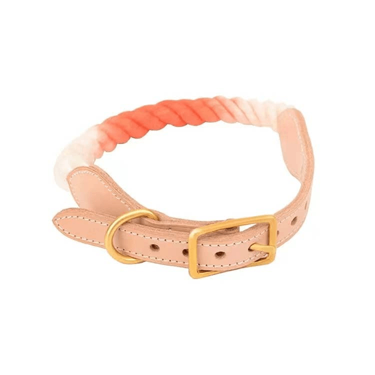 Luxe Royal Leather Rope Collar - My Best Pet Life, LLC