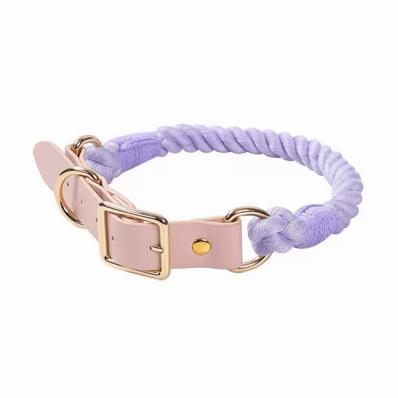 Luxe Royal Leather Rope Collar - My Best Pet Life, LLC