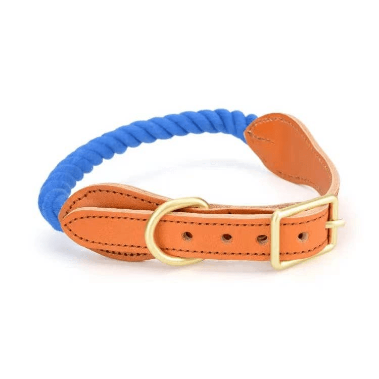 Luxe Royal Leather Rope Collar - My Best Pet Life, LLC