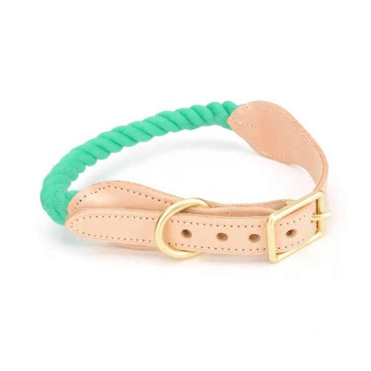 Luxe Royal Leather Rope Collar - My Best Pet Life, LLC