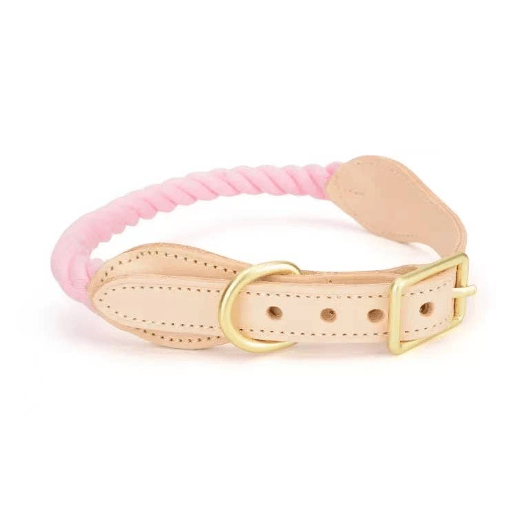 Luxe Royal Leather Rope Collar - My Best Pet Life, LLC