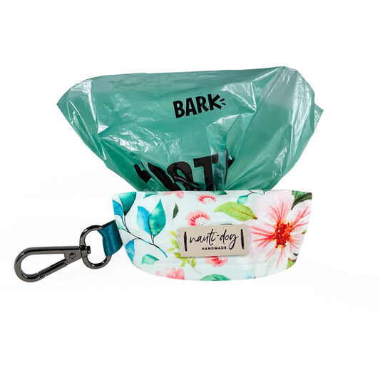 Magnolia Watercolor Spring Floral Dog Waste Poop Bag Dispenser - My Best Pet Life, LLC