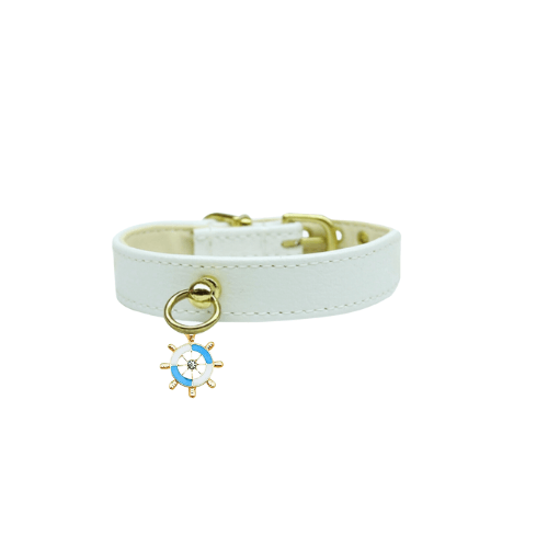 Nautical Dog Charm Collar - My Best Pet Life, LLC