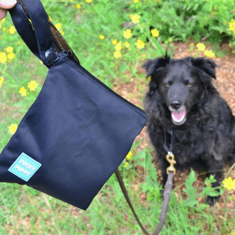 Black Yucky Puppy Dog Poop Bag Holders- Extra Large Size - My Best Pet Life, LLC
