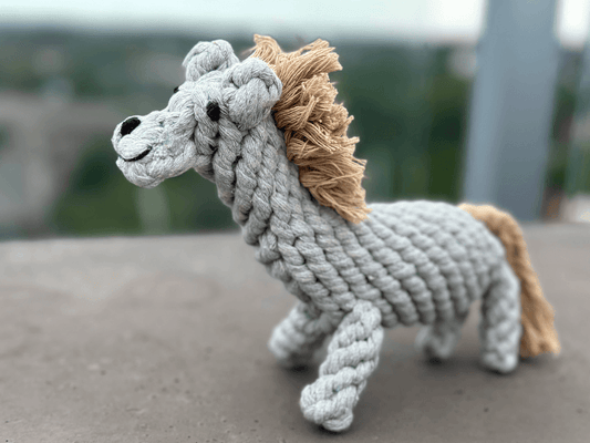 Handmade Sustainable Horse Rope Toys, Dog Chew Rope Toys (Co - My Best Pet Life, LLC