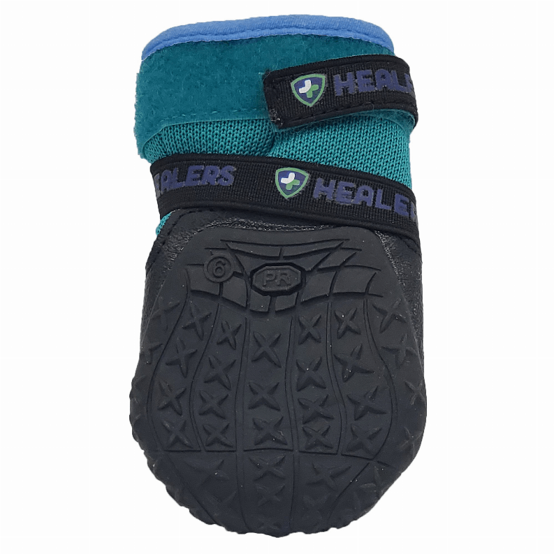 Healers Urban Walkers III Dog Booties - One Pair - Teal - Extra Large - My Best Pet Life, LLC