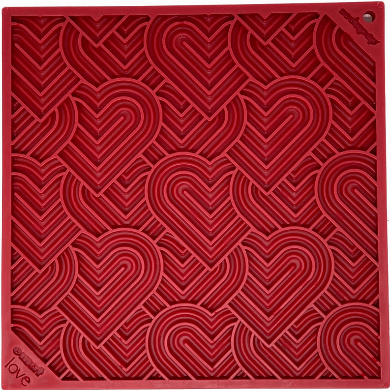 Heart Design "Love" eMat Enrichment Lick Mat - My Best Pet Life, LLC