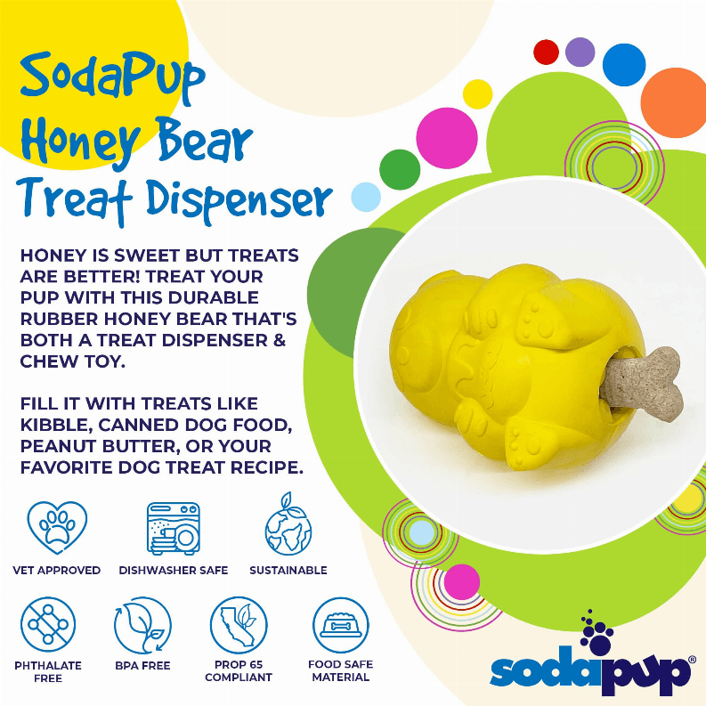 Honey Bear Treat Dispenser - My Best Pet Life, LLC