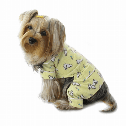 Hopping Bunny Flannel Pajamas Dog Apparel - My Best Pet Life, LLC