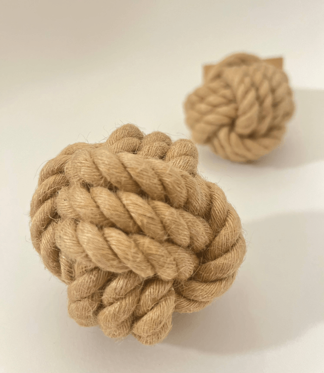 Natural hemp rope dog toy, Throw dog toys, Dog chew toy - My Best Pet Life, LLC