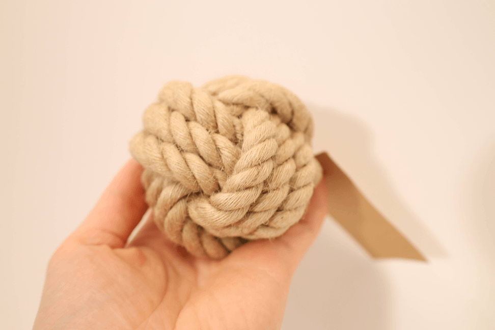 Natural hemp rope dog toy, Throw dog toys, Dog chew toy - My Best Pet Life, LLC