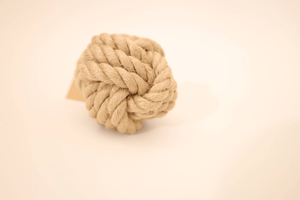 Natural hemp rope dog toy, Throw dog toys, Dog chew toy - My Best Pet Life, LLC