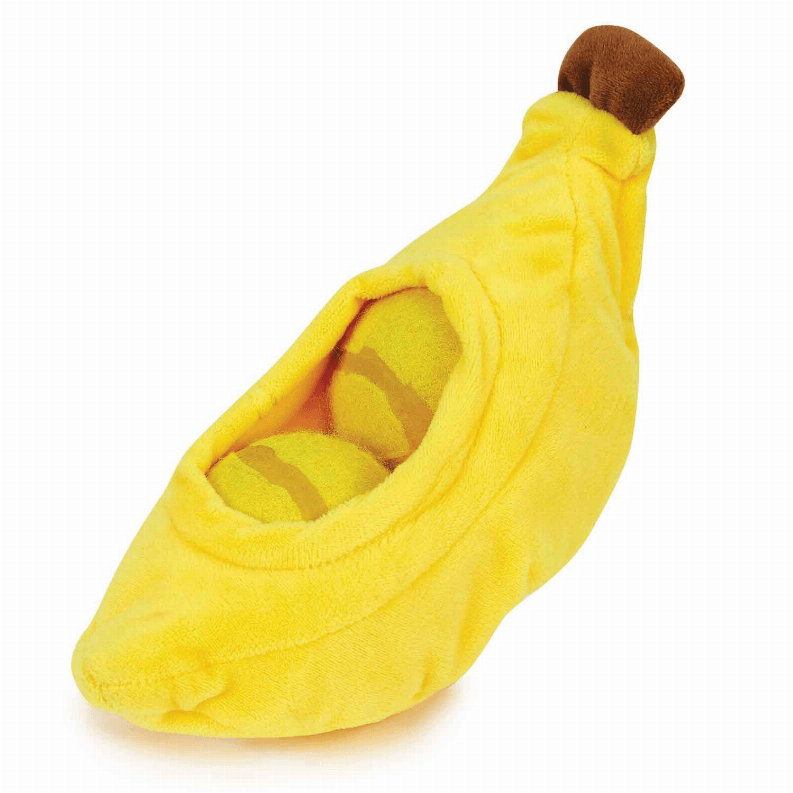 Perky Produce Banana Dog Toy - My Best Pet Life, LLC