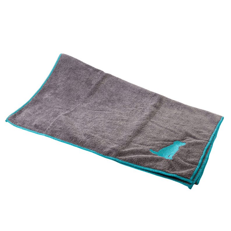 Quick Drying Microfiber Dog Bath Towel with Dog Silhouette - My Best Pet Life, LLC