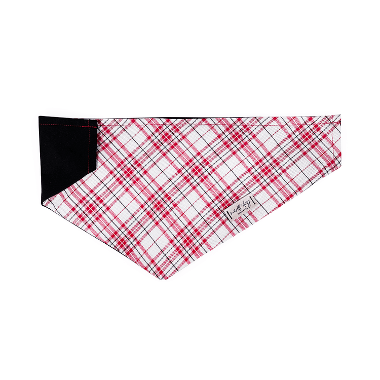 Scarlett Peppermint Woven Plaid Over-the-collar Dog Bandana - My Best Pet Life, LLC