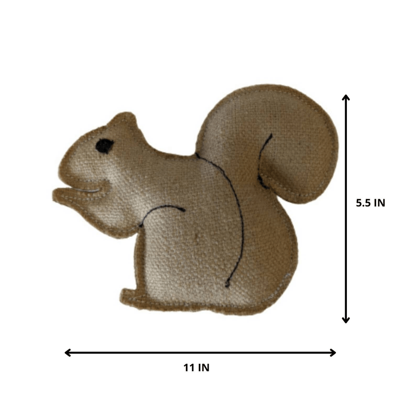 Squirrel in Jute Dog Toy - My Best Pet Life, LLC