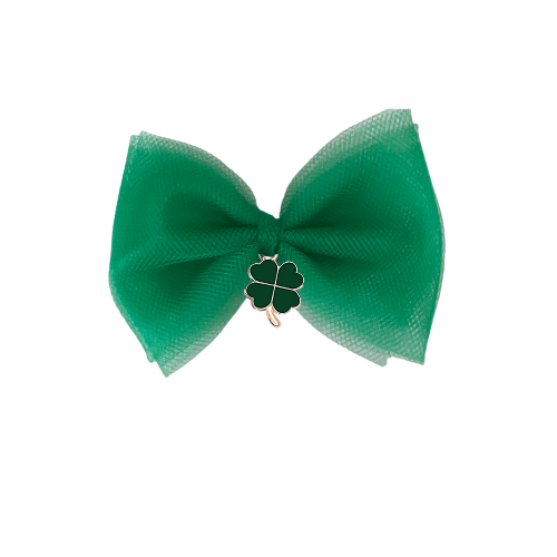 St. Patrick's Tulle Dog Hair Bow - My Best Pet Life, LLC