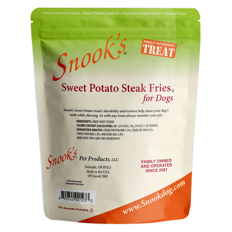 Sweet Potato Dog Steak Fries - Steak Fry shaped pieces - My Best Pet Life, LLC