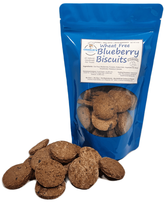 Wheat Free Blueberry Biscuits Dog Treats - My Best Pet Life, LLC